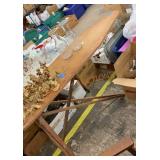 Vintage wooden ironing board