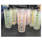 Libbey Cooler Glasses, Tom Collins Tall Frosted
