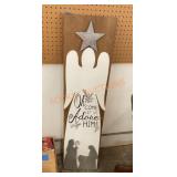 4 foot tall Christmas sign decor