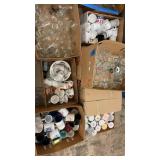 Giant glassware lot includes eight boxes