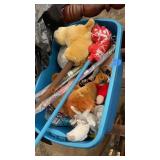 Misc. kids tote of toys