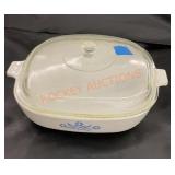 Corning ware 10" casserole dish blue corn flower