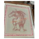 Original drawing done with chalk