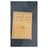 Vintage book two book course in English from 1903