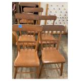 Set of six vintage, matching dining chairs