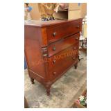 Antique four drawer dresser