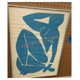 Framed Matisse print from 1952