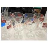 Vintage beer glass goblets