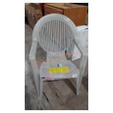 High back outdoor plastic outdoor chair