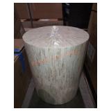15" W x 18" H Cylinder Side Table