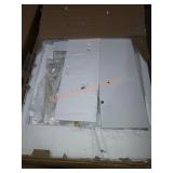 Two-Door White Storage Cabinet w/ Shelves