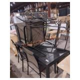 Metal Patio Dining Set w/ 8 chairs