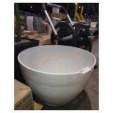 Decatur 20 in. White Resin Planter