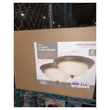 13" 2-light Flush Mount