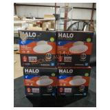 Halo 4" LED Recessed Trim Lights (Set of 4)