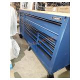 72"W×24"D×39"H Husky 22-Drawer Workbench
