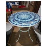 StyleWell 28 in Glass Mosaic Outdoor Patio Table