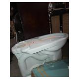 White Elongated Toilet Bowl