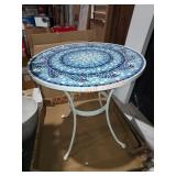 StyleWell 28 in Glass Mosaic Outdoor Patio Table