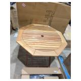 Outdoor Folding Patio Table 35"W