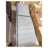 Grey Outdoor Woven Patio Lounge Chairs (set of 2)