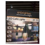 Enbrighten Cafe LED Cafe Lights, 24ft