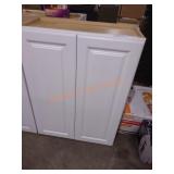 27" x 13" x 36" White Wall Cabinet