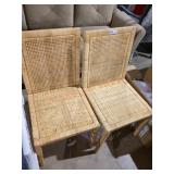 Wicker Woven Chairs, 2 pack