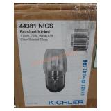 Kichler 1-Light Wall Mount Light w/ Seeded Glass