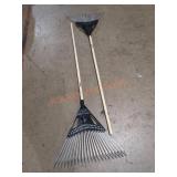 Anvil Super Flex Poly Steel Rakes, Set of 2