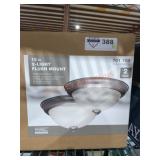 13" 2-light flush Mount