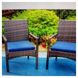 Phil villa outdoor dining chair pair