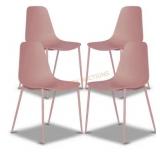 Poly & Bark Isla Pink Plastic Chairs