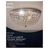 Hampton Bay Juliard 13" 2-light flush Mount