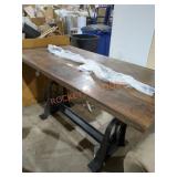 62" x 30" Wood Table w/ adjustable height