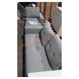 Lara reversible  grey sectional sofa