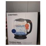 Chefman 7-Cup 1.7 Stainless Steel Glass Kettle