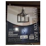 Hampton Bay Boswell Quarter Mini Pendant