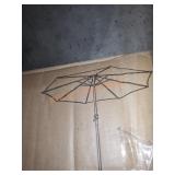 Maypex 11 ft Steel Market Round Patio Umbrella