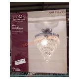 Home Decorators Milton 12" 3-light Semi-Flsh Mount