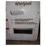 Whirlpool 1.1cuft LowProfile Microwave HoodCombo