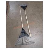 Anvil Super Flex Poly Steel Rakes, Set of 2