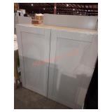 30"W×13"D×30.25"H Gray Storage Cabinet