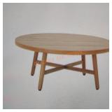 Hampton bay metal outdoor coffee table brown :