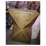 18"H Metal Geometric Side Table