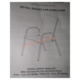 Style Well Brown Sling Chairs