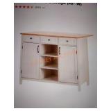 StyleWell Kitchen Island w/ Butcherblock Top