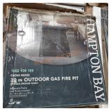 Hampton bay 30in outdoor gas firepit