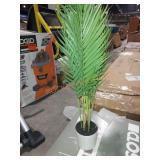 30 in. Palm Artificial Tree in White Pot
