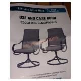 5 Outdoor Swivel Chairs and Outdoor Dining Table